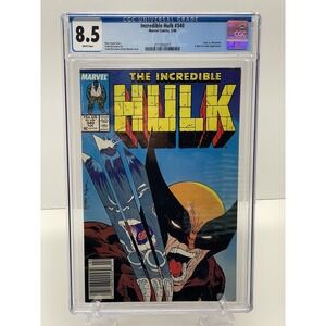 Incredible Hulk #340 (1988) CGC 8.5 Marvel Key Issue Comic Wolverine McFarlane